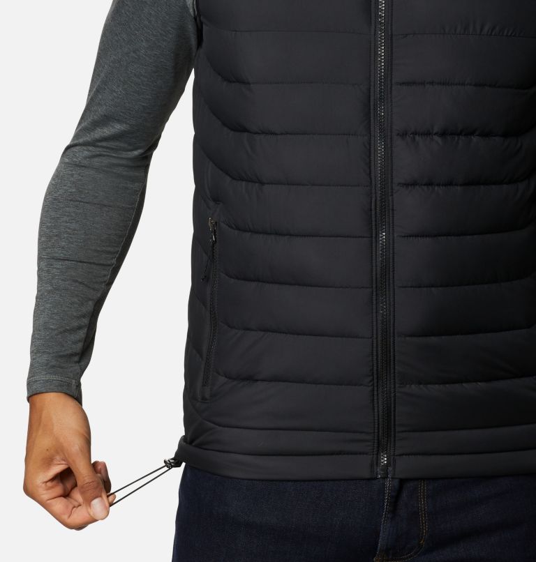 Men's Powder Lite II Insulated Vest, Color: Black, image 6