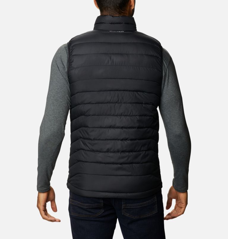 Men's Powder Lite II Insulated Vest, Color: Black, image 2