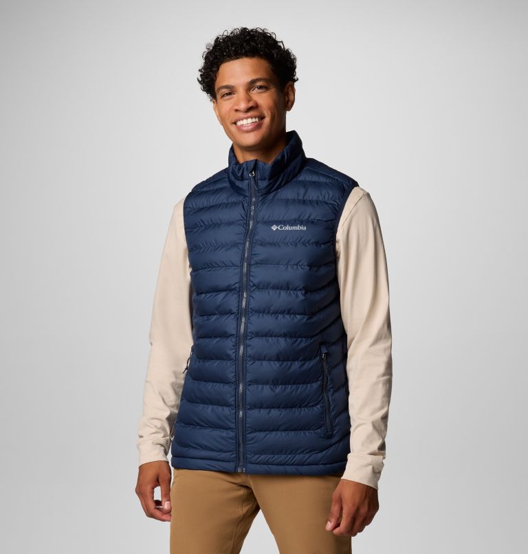 Men's Powder Lite II Insulated Vest, Color: Collegiate Navy, image 4