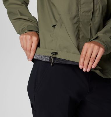 Columbia Women's Hikebound 2 Jacket, Waterproof Rain Jacket, Stone Green, XS