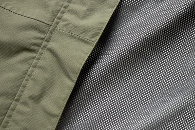 Close-up of interior mesh lining.