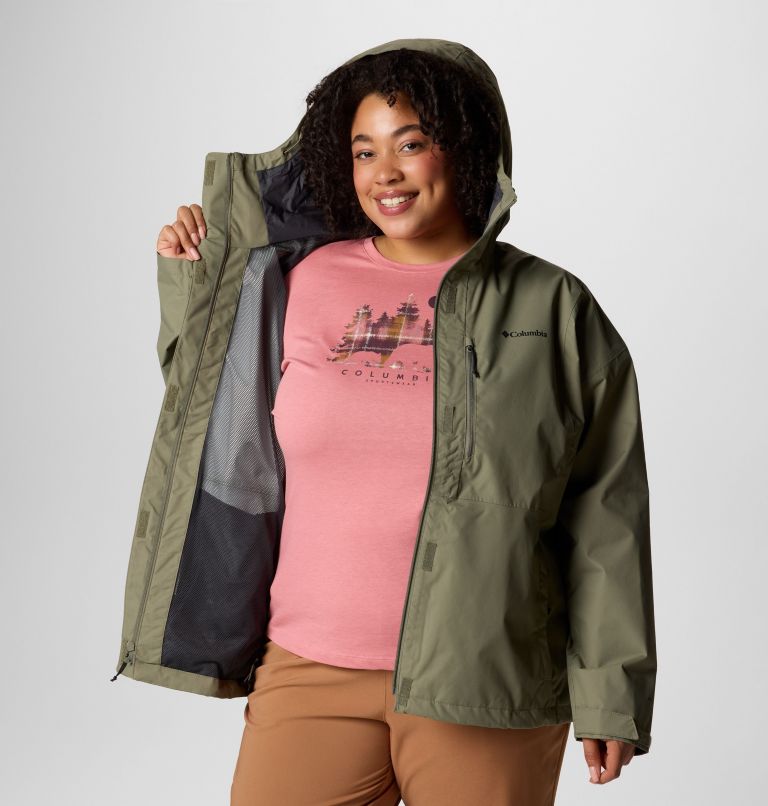 Women's Hikebound II Jacket - Plus Size, Color: Stone Green, image 7