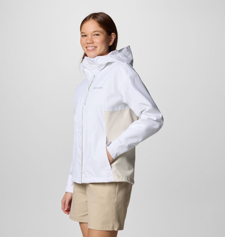 Women's Hikebound II Waterproof Jacket, Color: White, Chalk, image 4