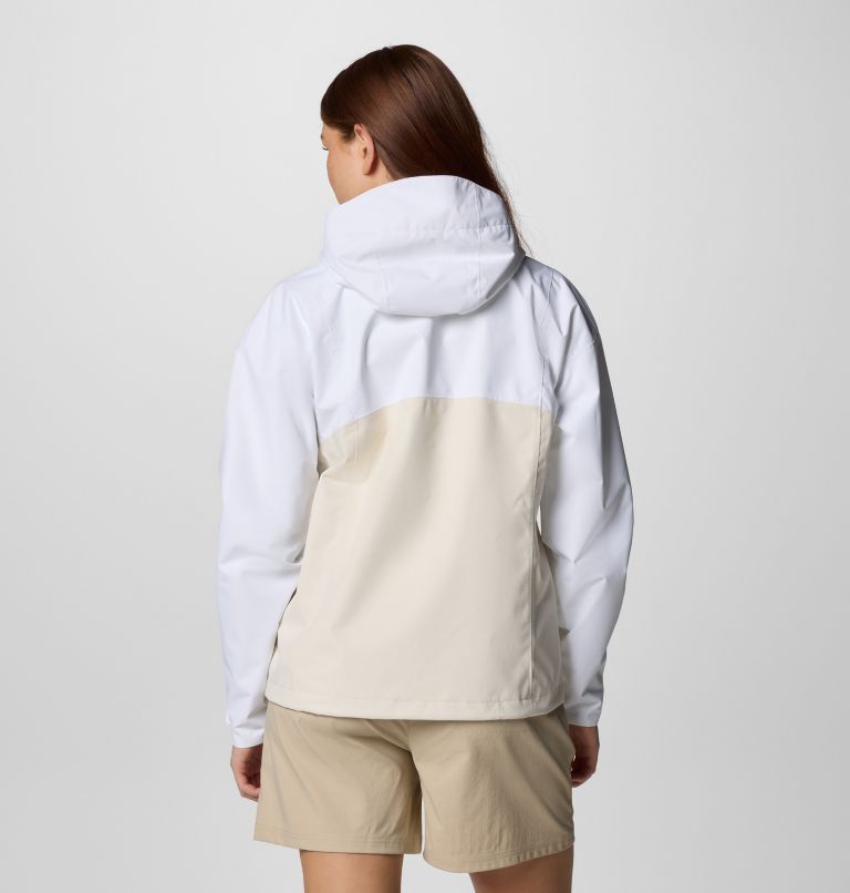 Women's Hikebound II Waterproof Jacket, Color: White, Chalk, image 2
