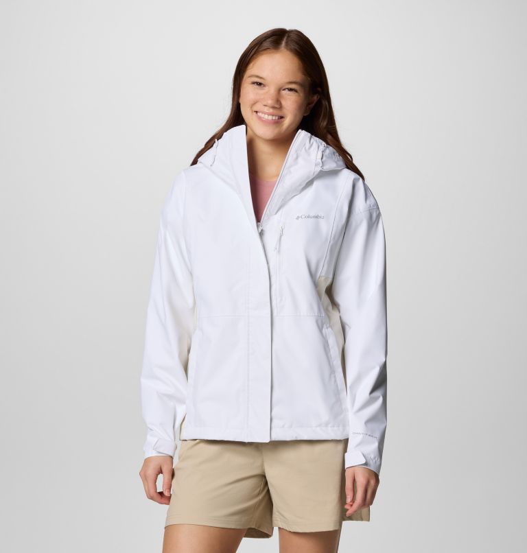 Women's Hikebound II Waterproof Jacket, Color: White, Chalk, image 1