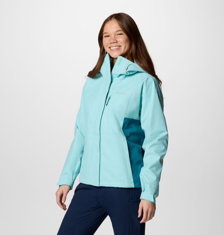 Women's Hikebound II Waterproof Jacket, Color: Spray, River Blue, image 3