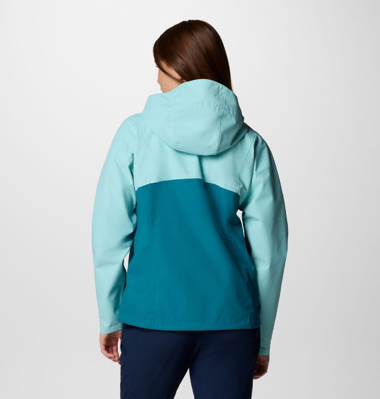 Women's Hikebound II Waterproof Jacket, Color: Spray, River Blue, image 2