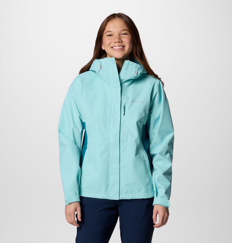 Women's Hikebound II Waterproof Jacket, Color: Spray, River Blue, image 1