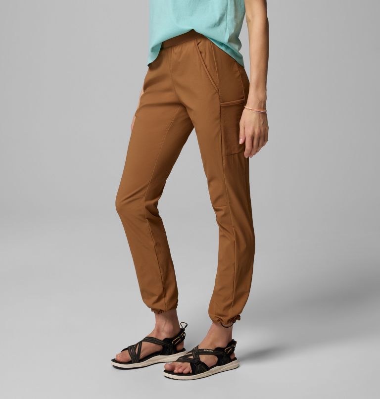 Women's Leslie Falls Pull-On Pants, Color: Camel Brown, image 3