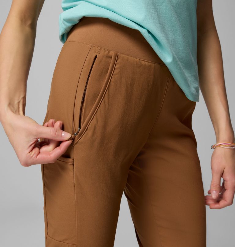 Women's Leslie Falls Pull-On Pants, Color: Camel Brown, image 6