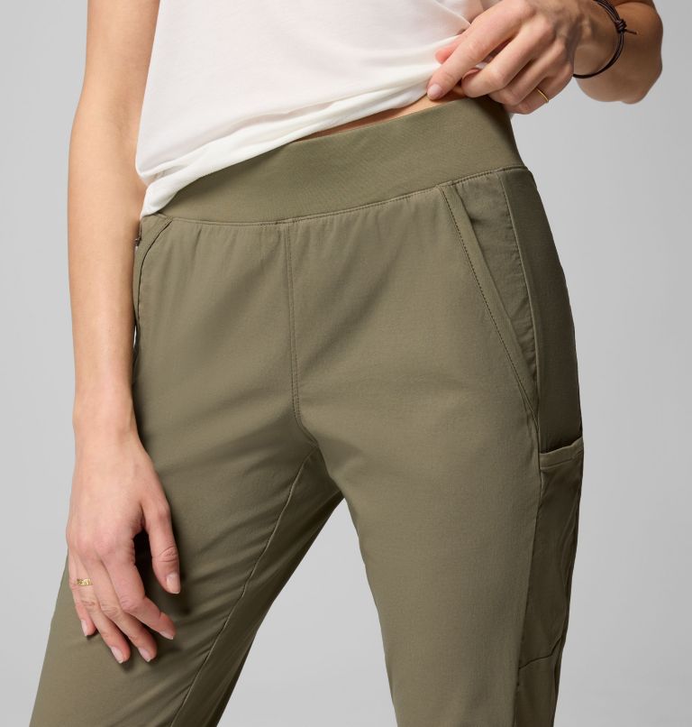 Women's Leslie Falls Pull-On Pants, Color: Stone Green, image 4