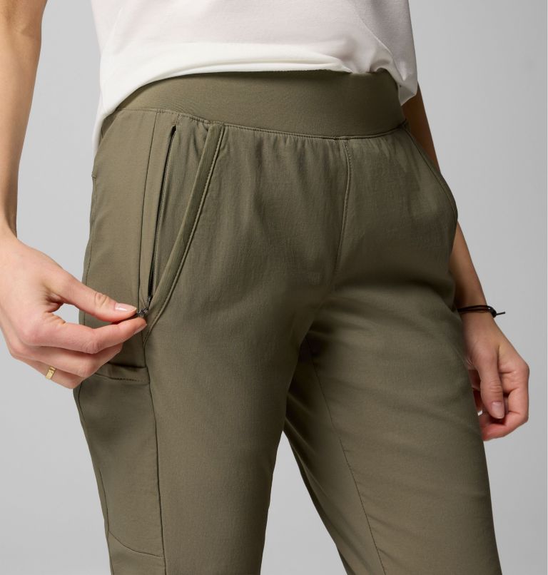 Women's Leslie Falls Pull-On Pants, Color: Stone Green, image 5
