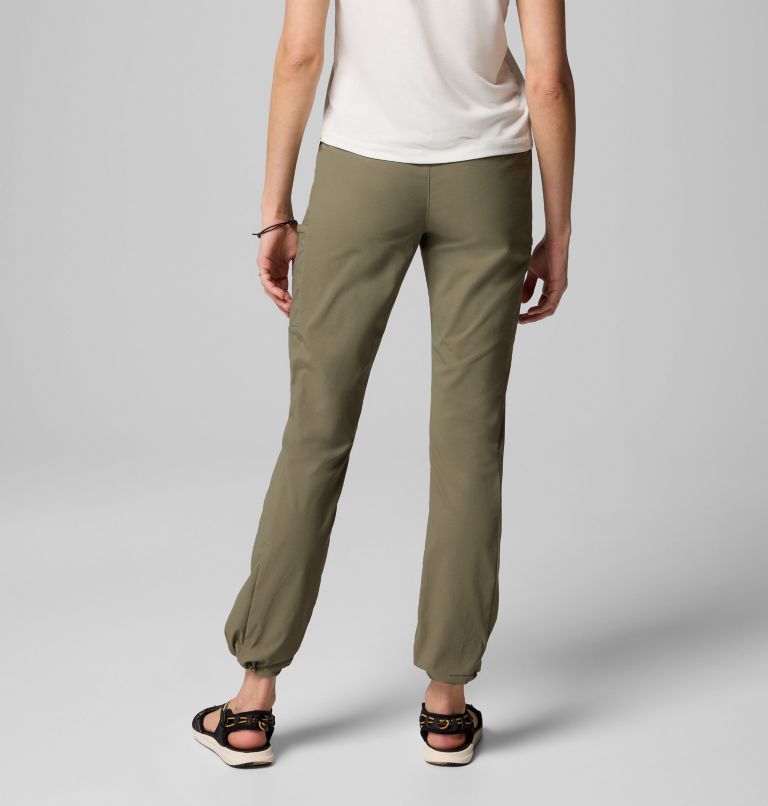 Women's Leslie Falls Pull-On Pants, Color: Stone Green, image 2
