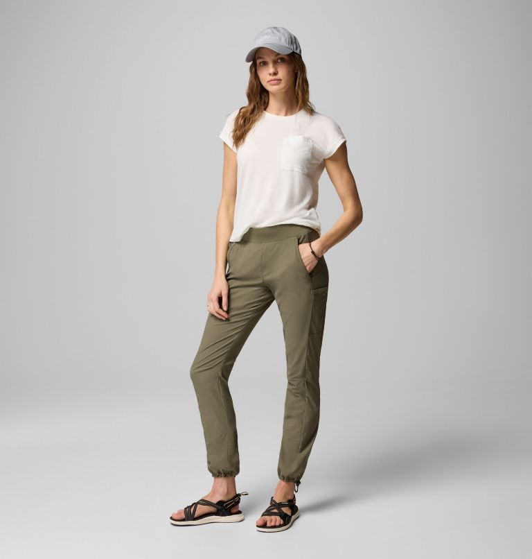 Pantalon à taille élastique Leslie Falls pour femmes, Color: Stone Green, image 6