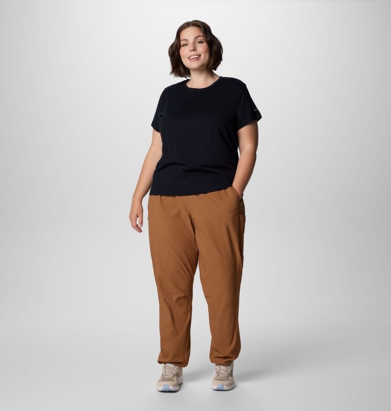 Women's Leslie Falls Pull-On Pants - Plus Size, Color: Camel Brown, image 3