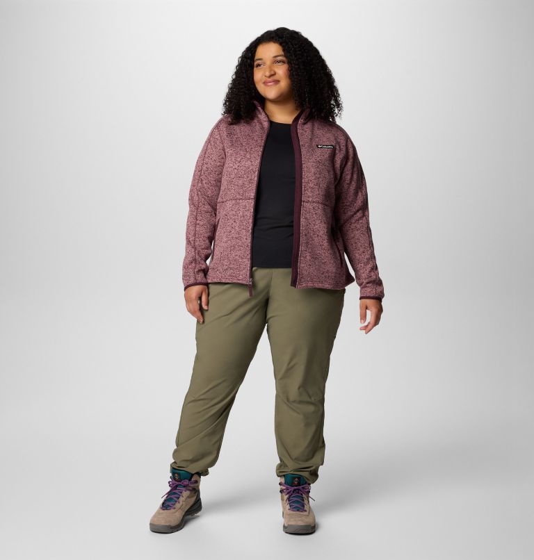 Women's Leslie Falls Pull-On Pants - Plus Size, Color: Stone Green, image 3