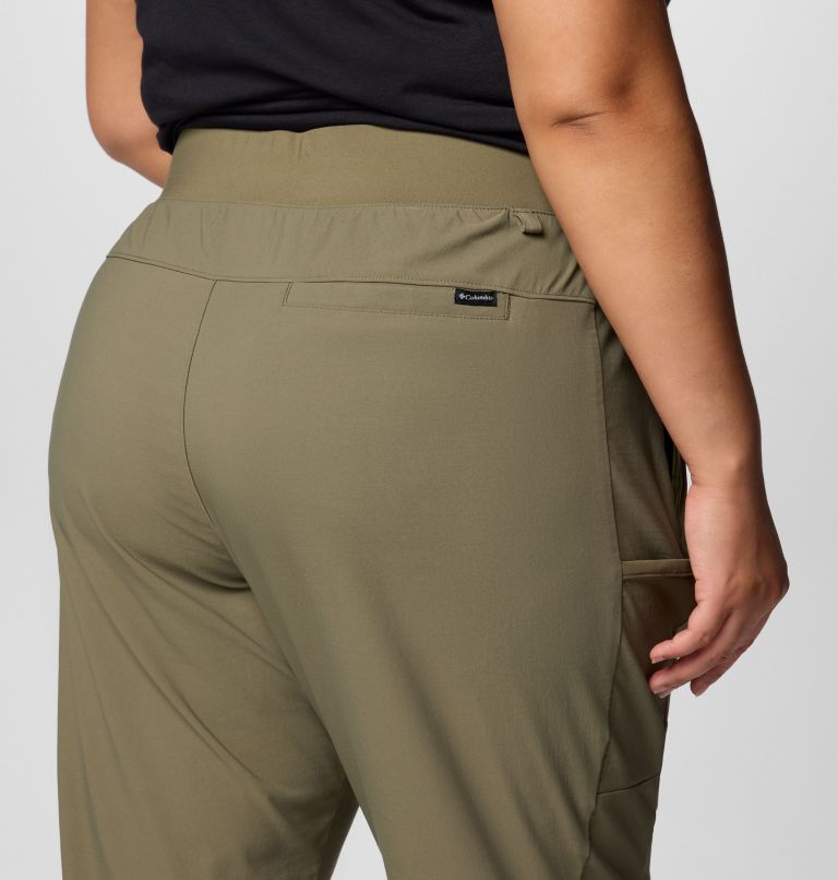 Women's Leslie Falls Pull-On Pants - Plus Size, Color: Stone Green, image 6