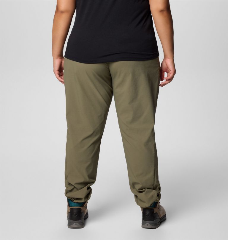 Women's Leslie Falls Pull-On Pants - Plus Size, Color: Stone Green, image 2