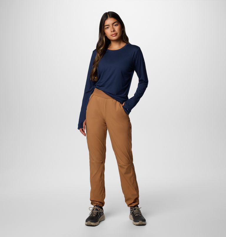 Women's Leslie Falls II Trousers, Color: Camel Brown, image 3