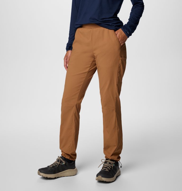 Women's Leslie Falls II Trousers, Color: Camel Brown, image 4