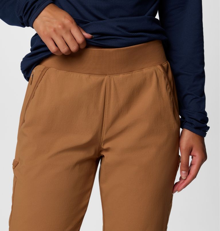 Women's Leslie Falls II Trousers, Color: Camel Brown, image 5