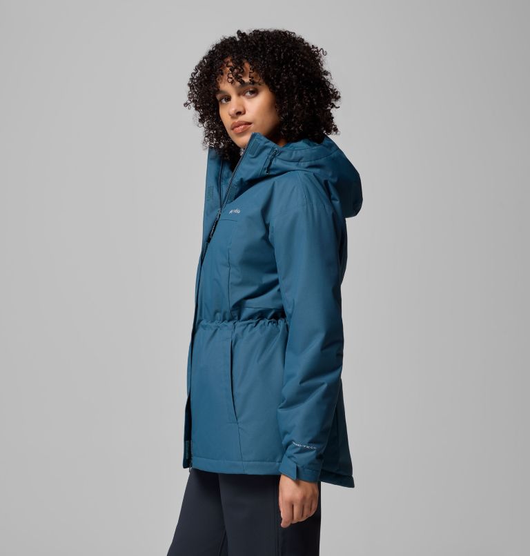 Women's Hikebound II Long Insulated Jacket, Color: Everblue, image 4