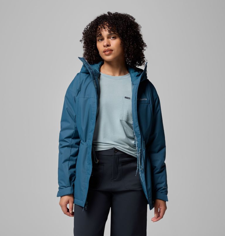 Women's Hikebound II Long Insulated Jacket, Color: Everblue, image 5