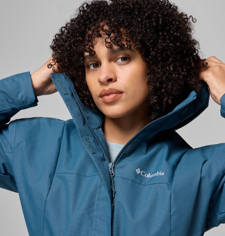 Women's Hikebound II Long Insulated Jacket, Color: Everblue, image 6