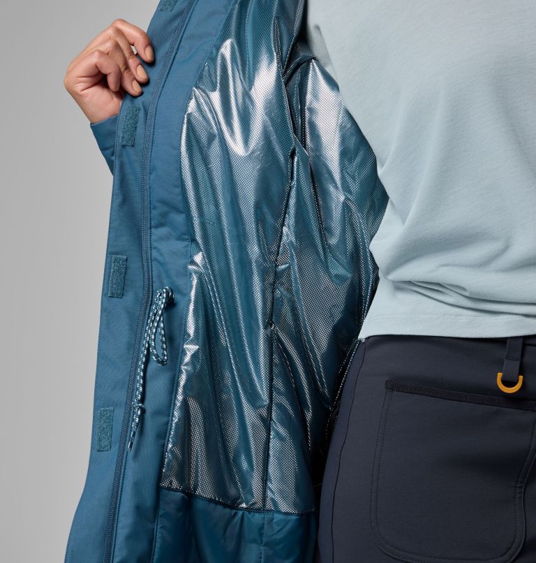 Women's Hikebound II Long Insulated Jacket, Color: Everblue, image 8