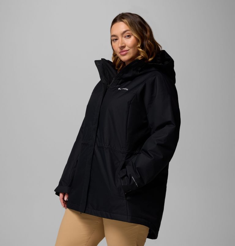 Women's Hikebound II Long Insulated Jacket - Plus Size, Color: Black, image 4
