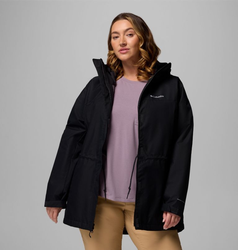 Women's Hikebound II Long Insulated Jacket - Plus Size, Color: Black, image 5