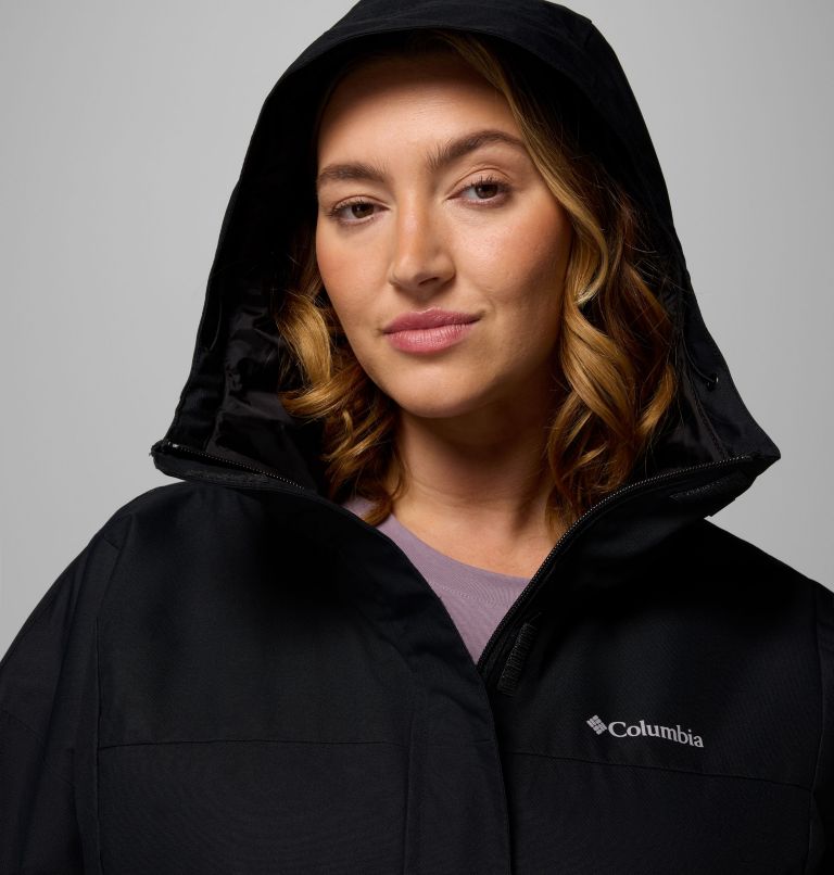 Women's Hikebound II Long Insulated Jacket - Plus Size, Color: Black, image 7