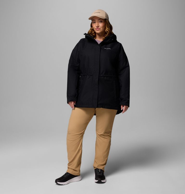 Women's Hikebound II Long Insulated Jacket - Plus Size, Color: Black, image 2