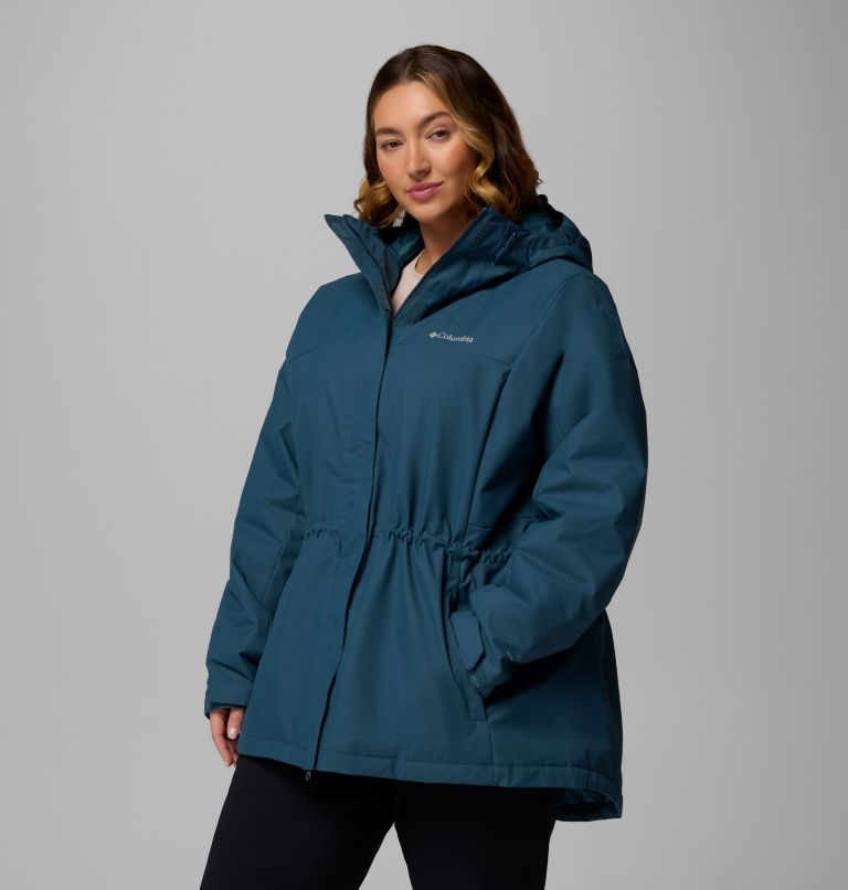 Women's Hikebound II Long Insulated Jacket - Plus Size, Color: Everblue, image 4