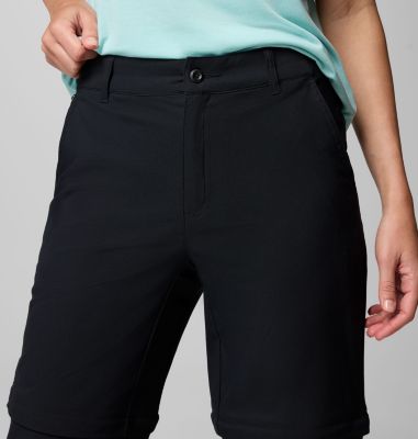 Women's Leslie Falls Hiking Convertible Trousers, Color: Black, image 4