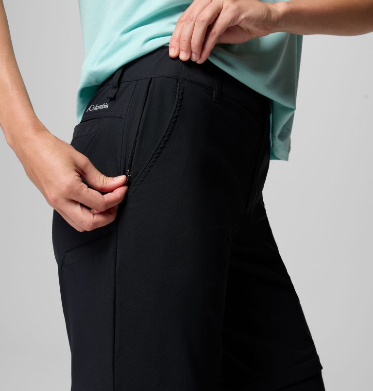 Pantalones convertibles de senderismo Leslie Falls para mujer, Color: Black, image 6