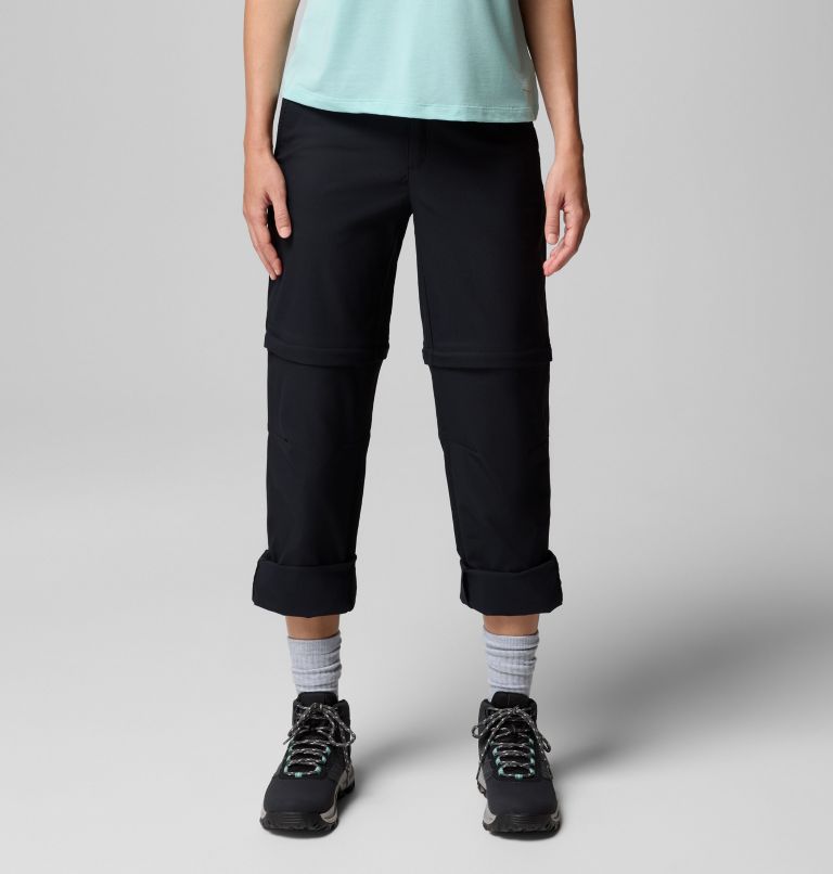 Pantalones convertibles de senderismo Leslie Falls para mujer, Color: Black, image 8