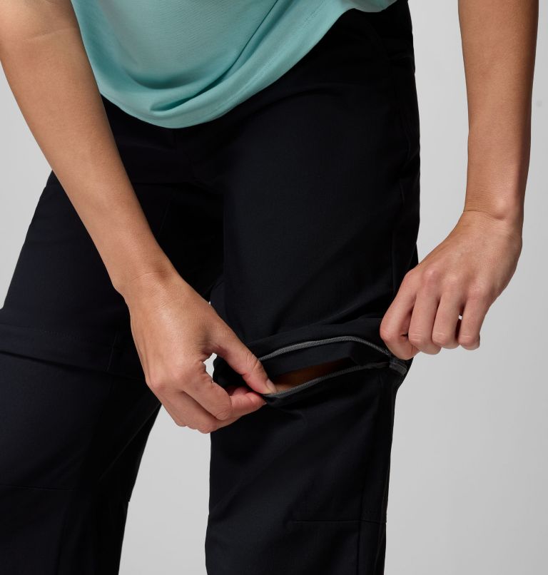 Pantalones convertibles de senderismo Leslie Falls para mujer, Color: Black, image 9