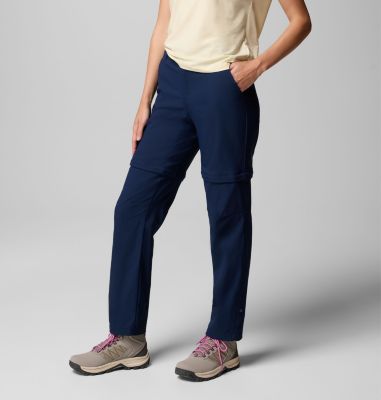 Women's Leslie Falls Hiking Convertible Trousers, Color: Collegiate Navy, image 3