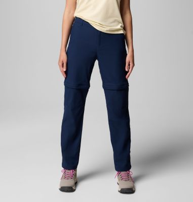 Women's Leslie Falls Hiking Convertible Trousers, Color: Collegiate Navy, image 1