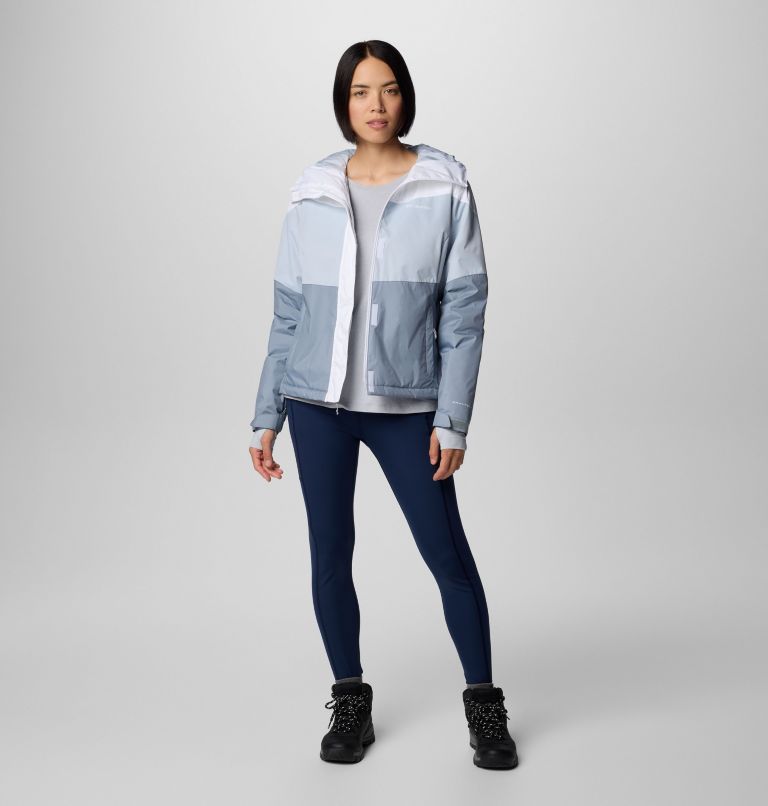 Women's Tipton Peak III Insulated Jacket, Color: White, Cirrus Grey Dobby, Tradewinds Gry, image 3