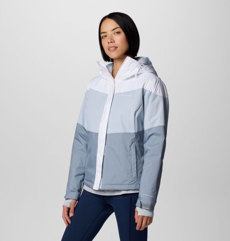 Women's Tipton Peak III Insulated Jacket, Color: White, Cirrus Grey Dobby, Tradewinds Gry, image 4