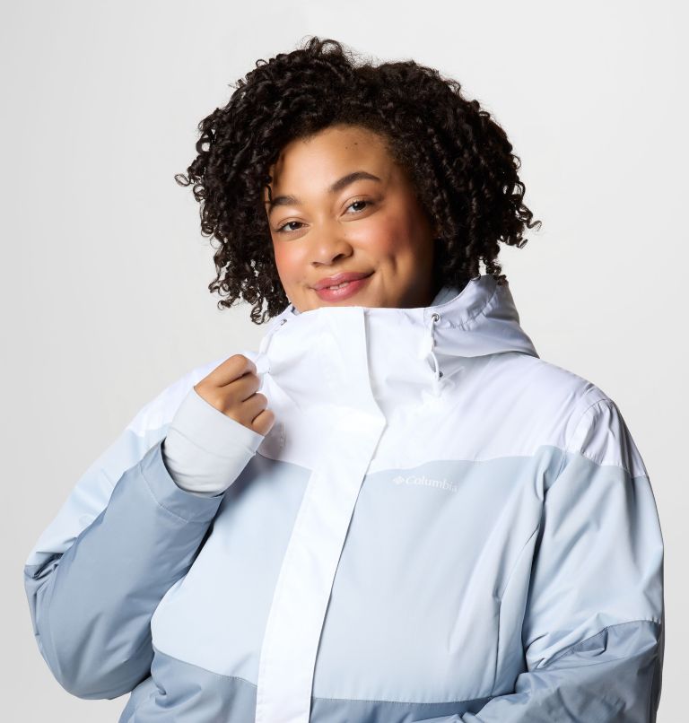 Women's Tipton Peak III Insulated Jacket - Plus Size, Color: White, Cirrus Grey Dobby, Tradewinds Gry, image 5
