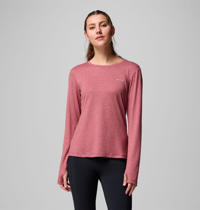Women's Sloan Ridge Long Sleeve Shirt, Color: Rich Wine Heather, image 1