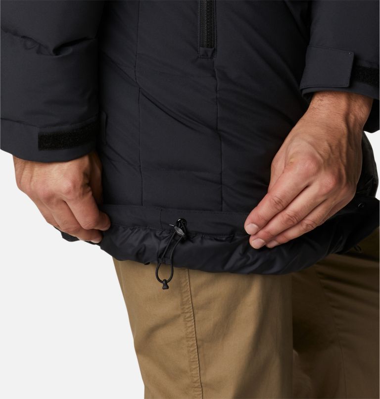 Men's Toyama Pass II Hooded Down Long Waterproof Parka, Color: Black, image 8