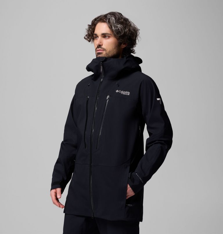 Men's Platinum Peak II 3L Waterproof Ski Shell, Color: Black, image 4