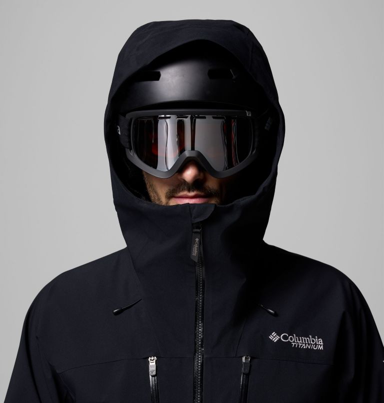 Men's Platinum Peak II 3L Waterproof Ski Shell, Color: Black, image 7