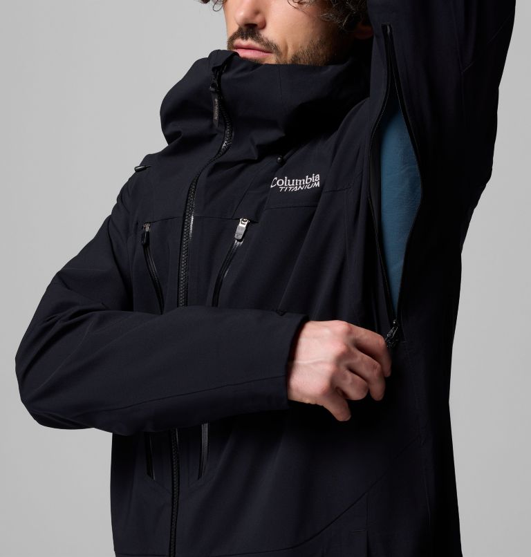 Men's Platinum Peak II 3L Waterproof Ski Shell, Color: Black, image 8
