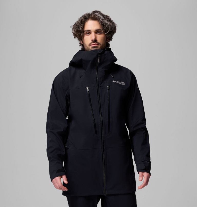Men's Platinum Peak II 3L Waterproof Ski Shell, Color: Black, image 1