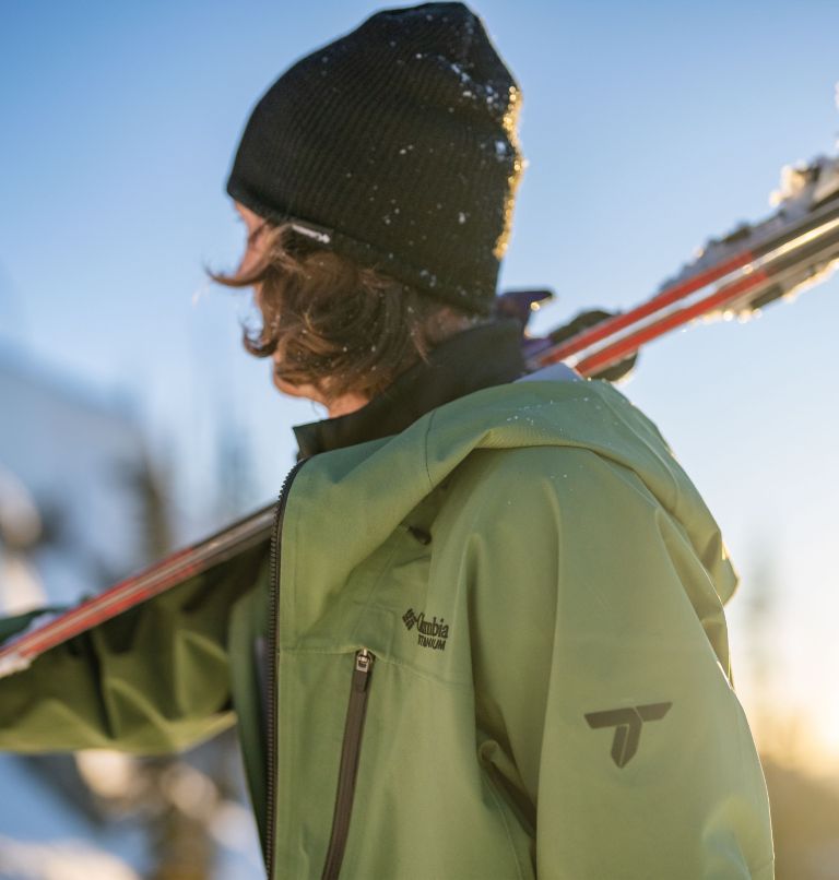 Men's Platinum Peak II 3L Waterproof Ski Shell, Color: Canteen, image 13